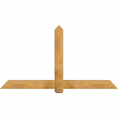 Ekena Millwork Eugene Rough Sawn Timber Gable Bracket, Western Red Cedar, 84"W x 45"H x 6"D x 6"F, 13/12 Pitch GBW084X45X0606EUG00RWR